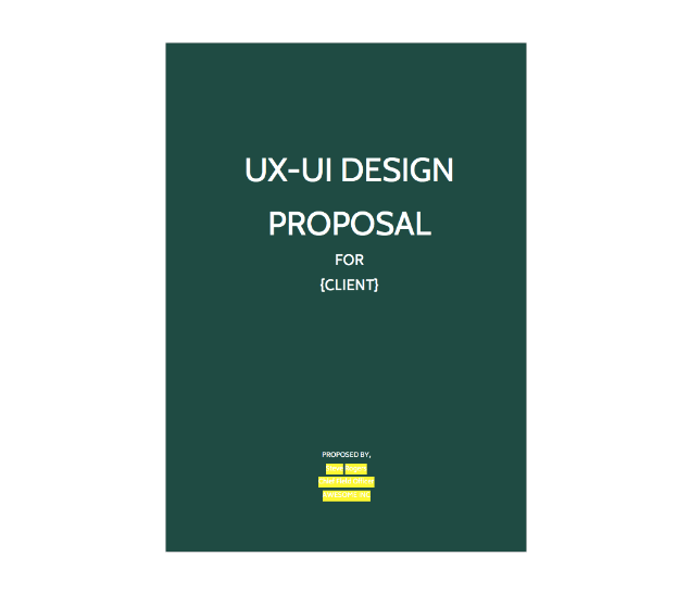 UIUX Design Proposal Template Fresh Proposals