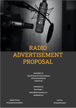 Radio Advertisement Project Proposal