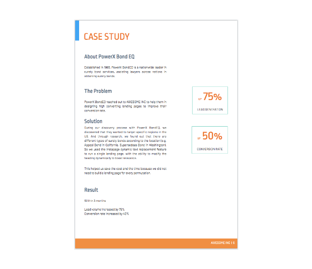 Landing Page Design Proposal Templates