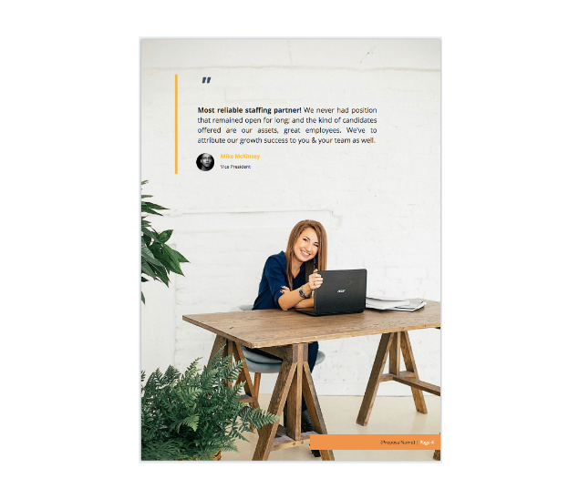 Staffing Proposal Proposal Templates