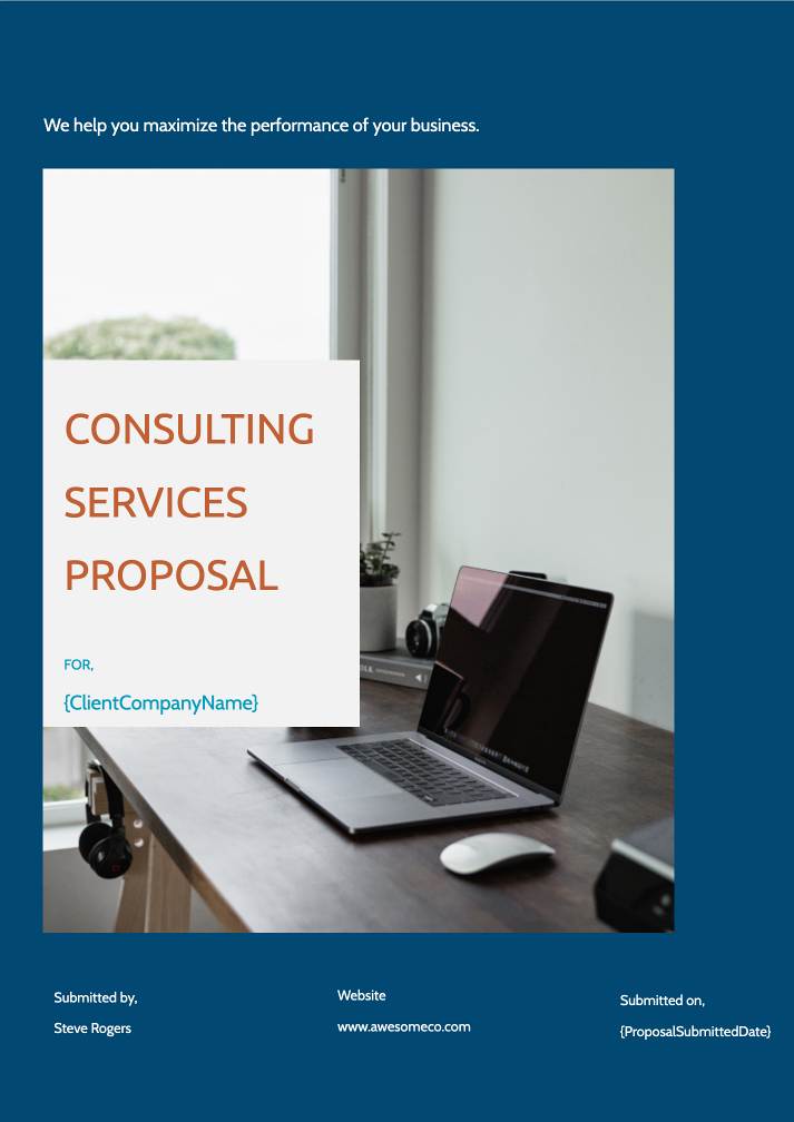 Consulting proposal template