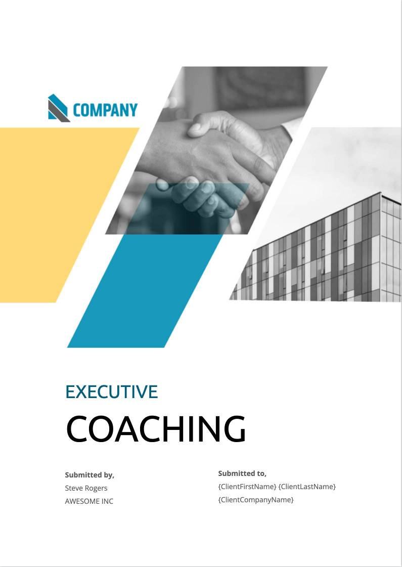 Coaching proposal template