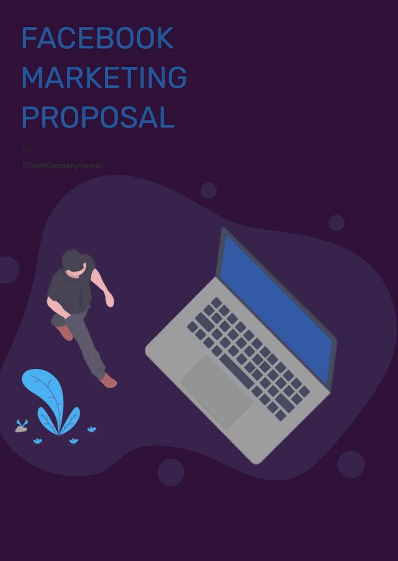 Facebook Marketing proposal template