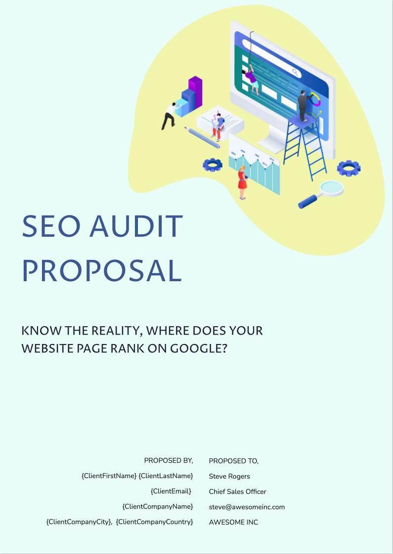 SEO audit proposal template