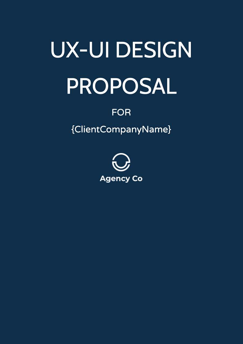 UI design proposal template