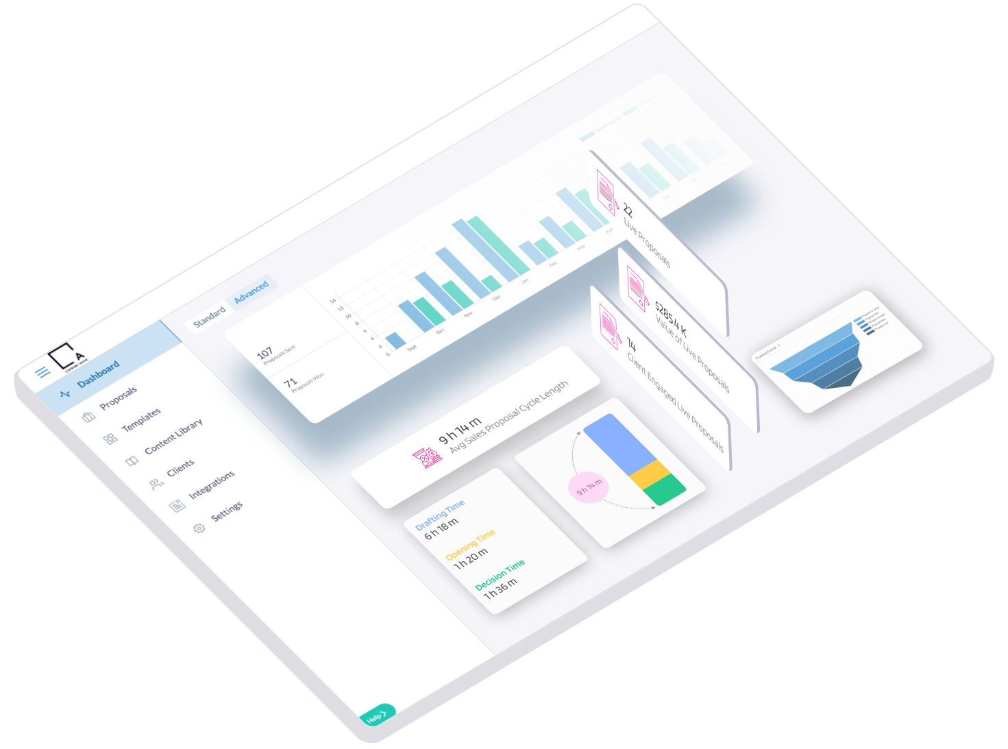 Advanced Proposal Dashboard in Proposal Software