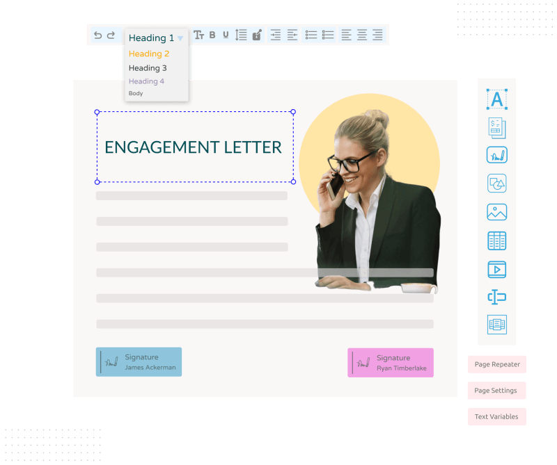 Online Drag-Drop Proposal Editor in Proposal Software