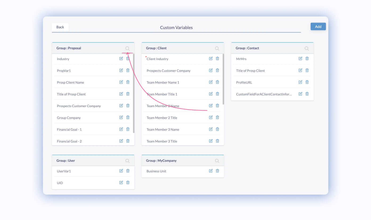 Search Option for Custom Fields in Fresh Proposals Settings