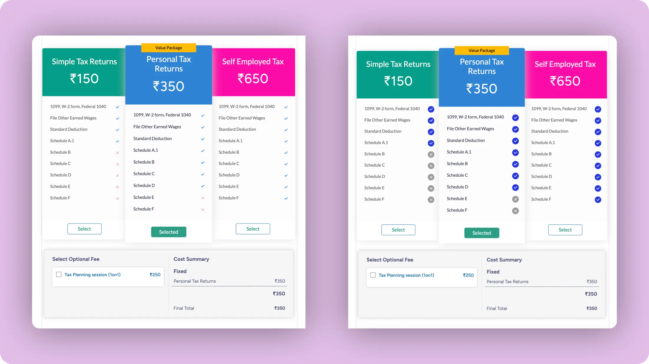 Tiered Pricing Tick Background - Before After