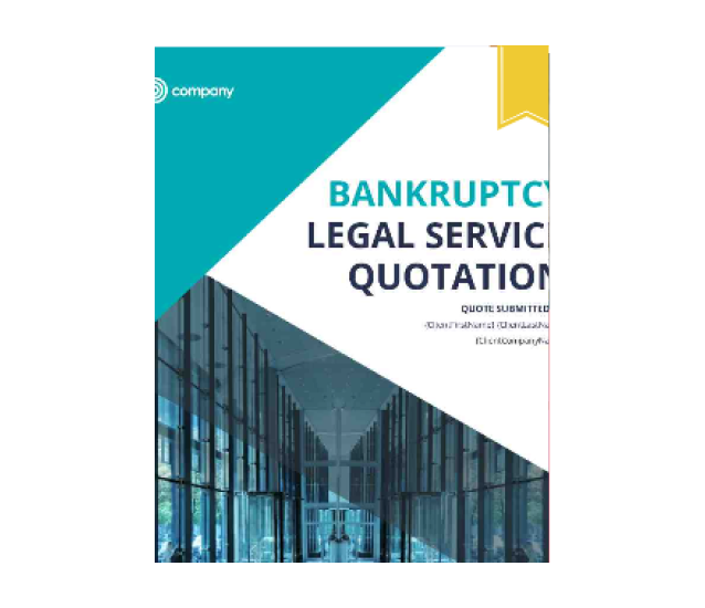 Bankruptcy Legal Service Quote Template Quote