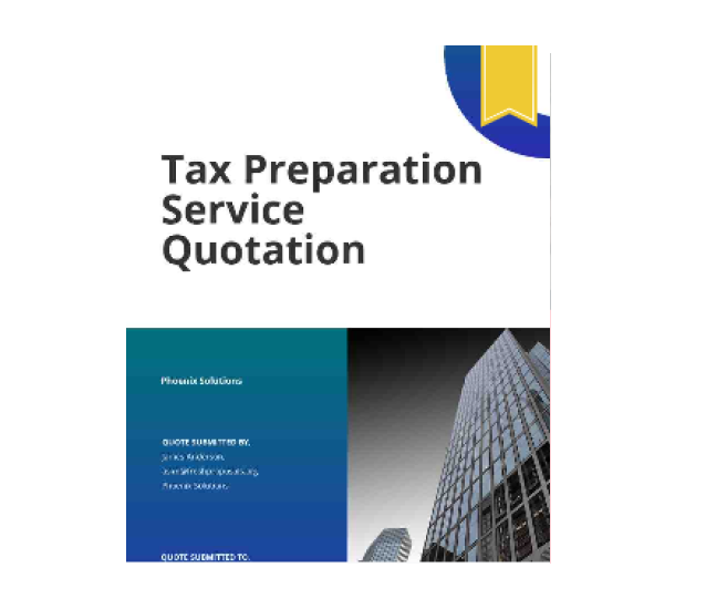 Tax Preparation Quote Template
