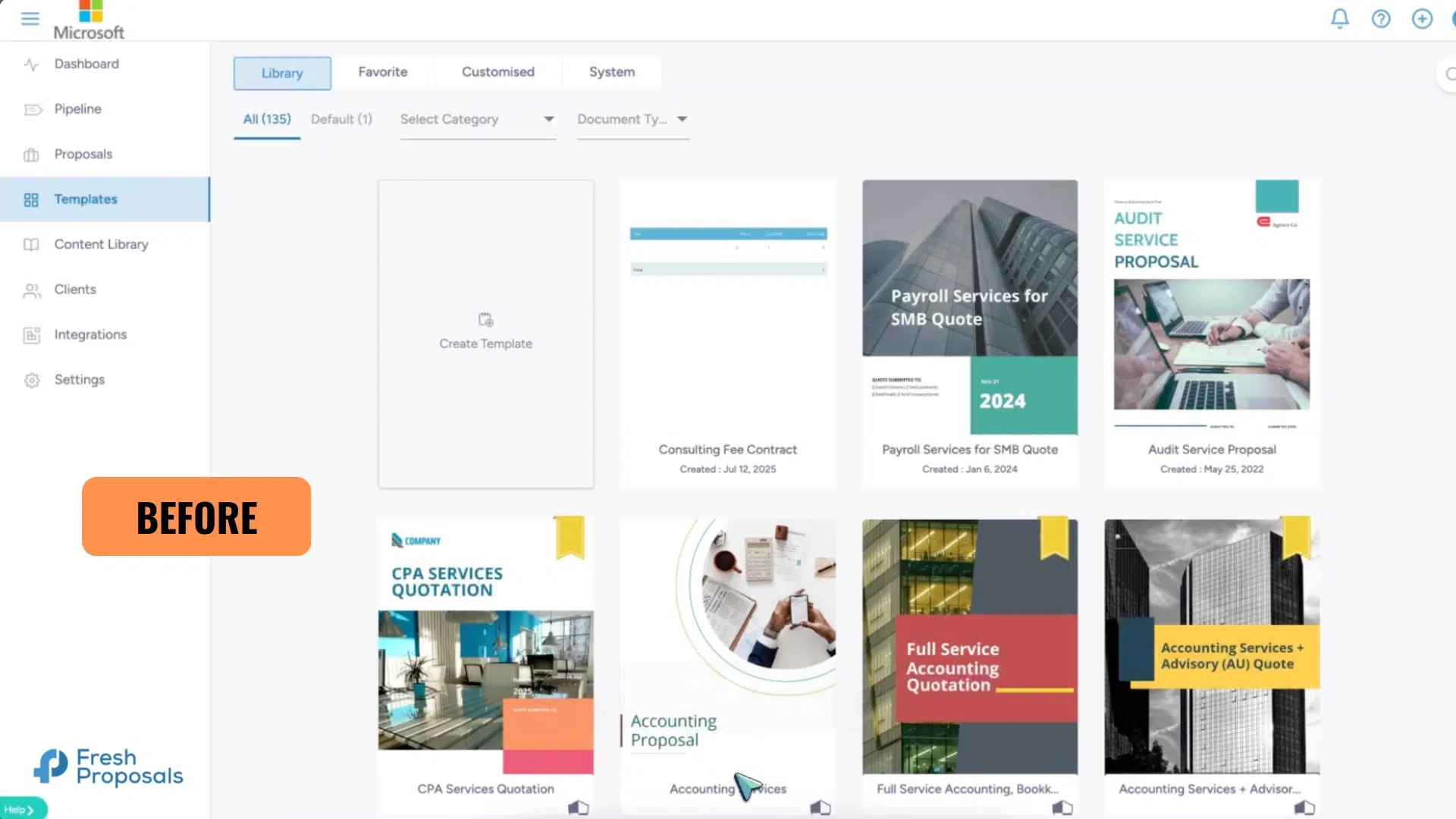 Fresh Proposal Software - Migrating UI Framework Before