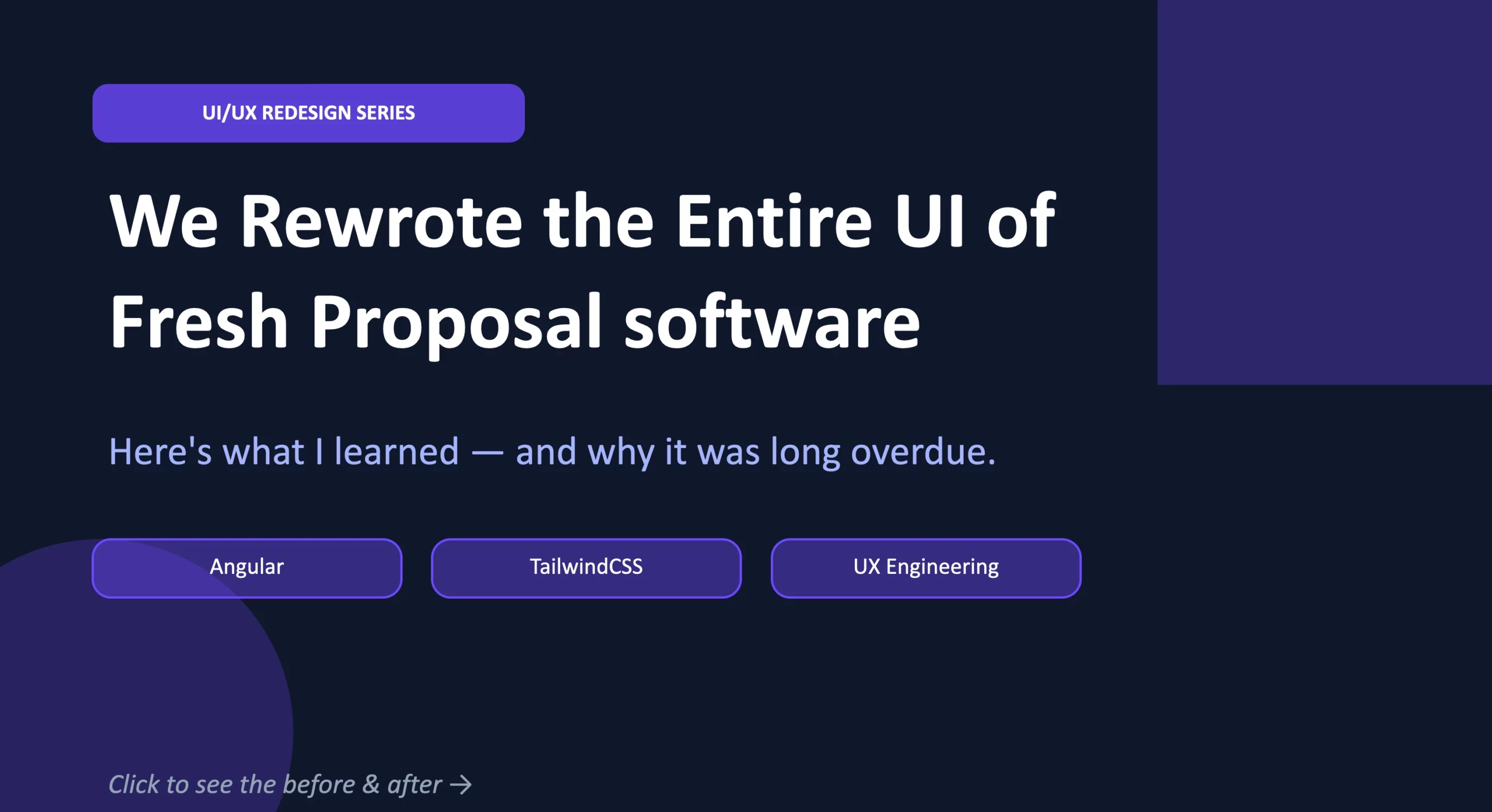 Fresh Proposal Software UI-UX Redesign Update February 2026 Fresh Proposal Software UI-UX Redesign Update February 2026