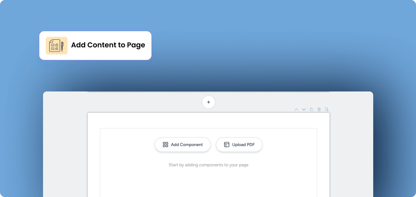 Fresh Proposal Software Update - Menu to Add Content to Blank Page