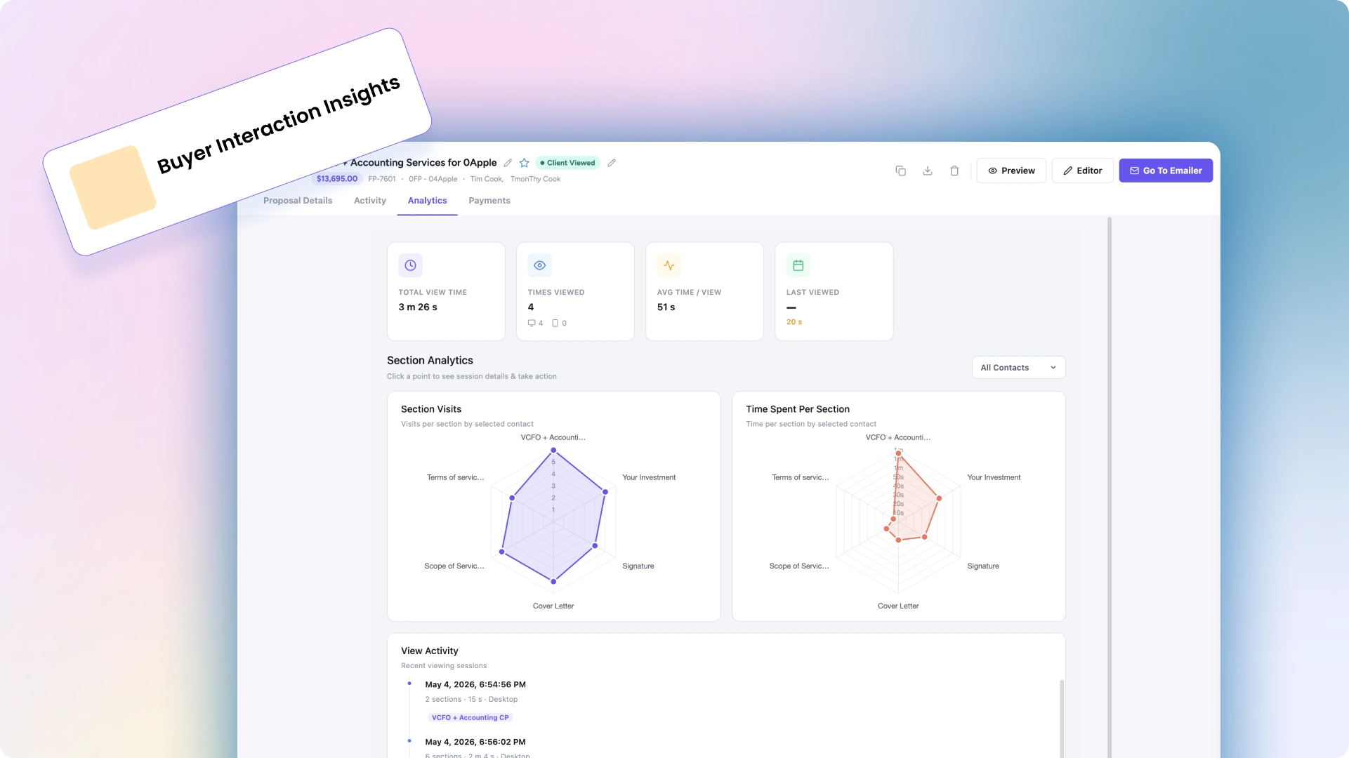 Buyer Interaction Insights - Fresh Proposal Software Update April 2026
